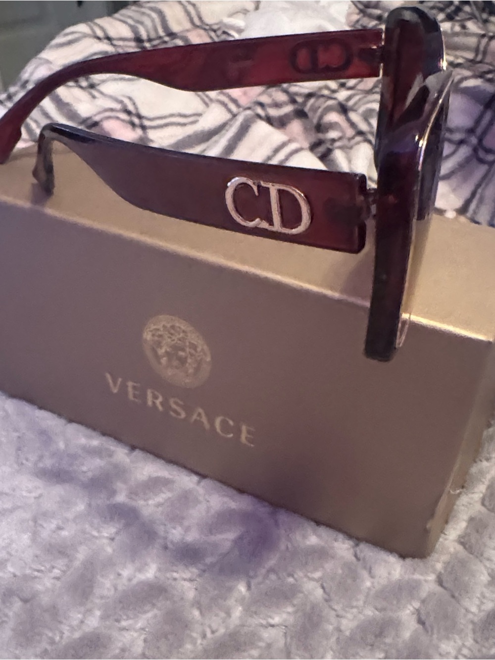 Dior Tortoiseshell Brown Sunglasses with CD Logo